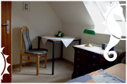 Einzelzimmer Sitzecke